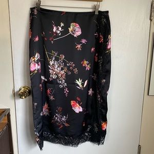 nwot slip midi skirt